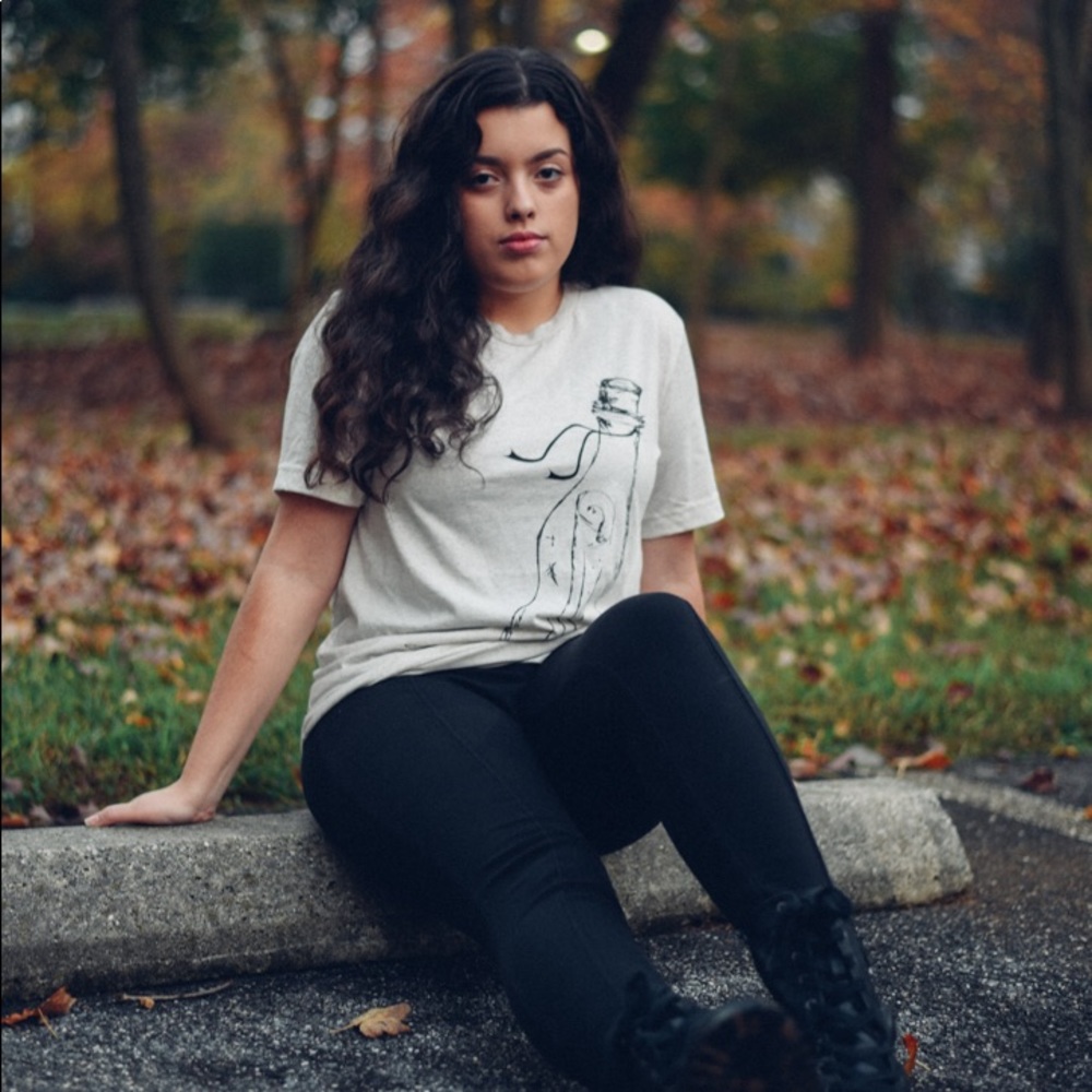 Message In a Bottle tri blend tshirt